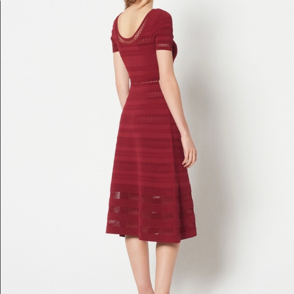 SOLD！NEW! Sandro MID-LENGTH KNIT DRESS - Picture 4 of 5